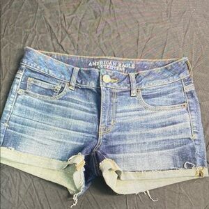 American Eagle Outfitters Women's Blue Denim Athletic Shorts